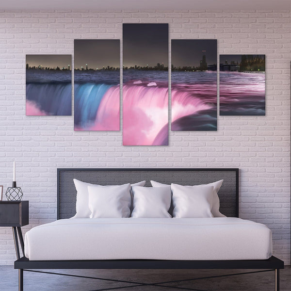 Niagara Falls Canvas - 5 Panel Art Clock Canvas