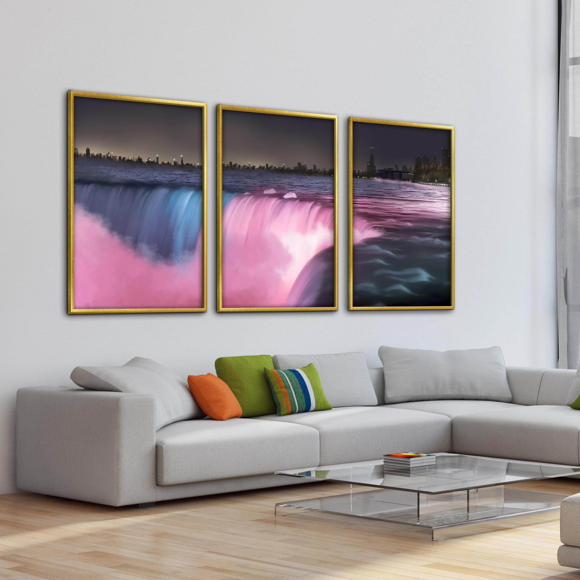 Niagara Falls Canvas Art Clock Canvas