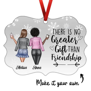 No Greater Gift Than Friendship Ornament Customizer Ornament / Aluminum / 10.8 x 8cm Clock Canvas