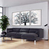 Noir Branches Canvas Art Clock Canvas