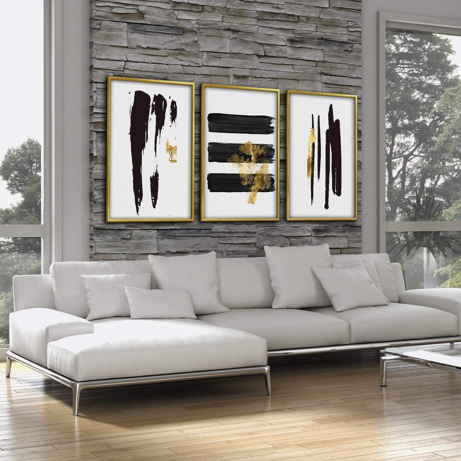 Noir Brush Work Canvas - Available in Print, Canvas and Framed ...