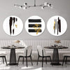 Noir Brush Work Canvas - Circle Art Clock Canvas