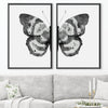 Noir Shades Butterfly Canvas Art Clock Canvas