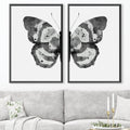 Noir Shades Butterfly Canvas Art Clock Canvas