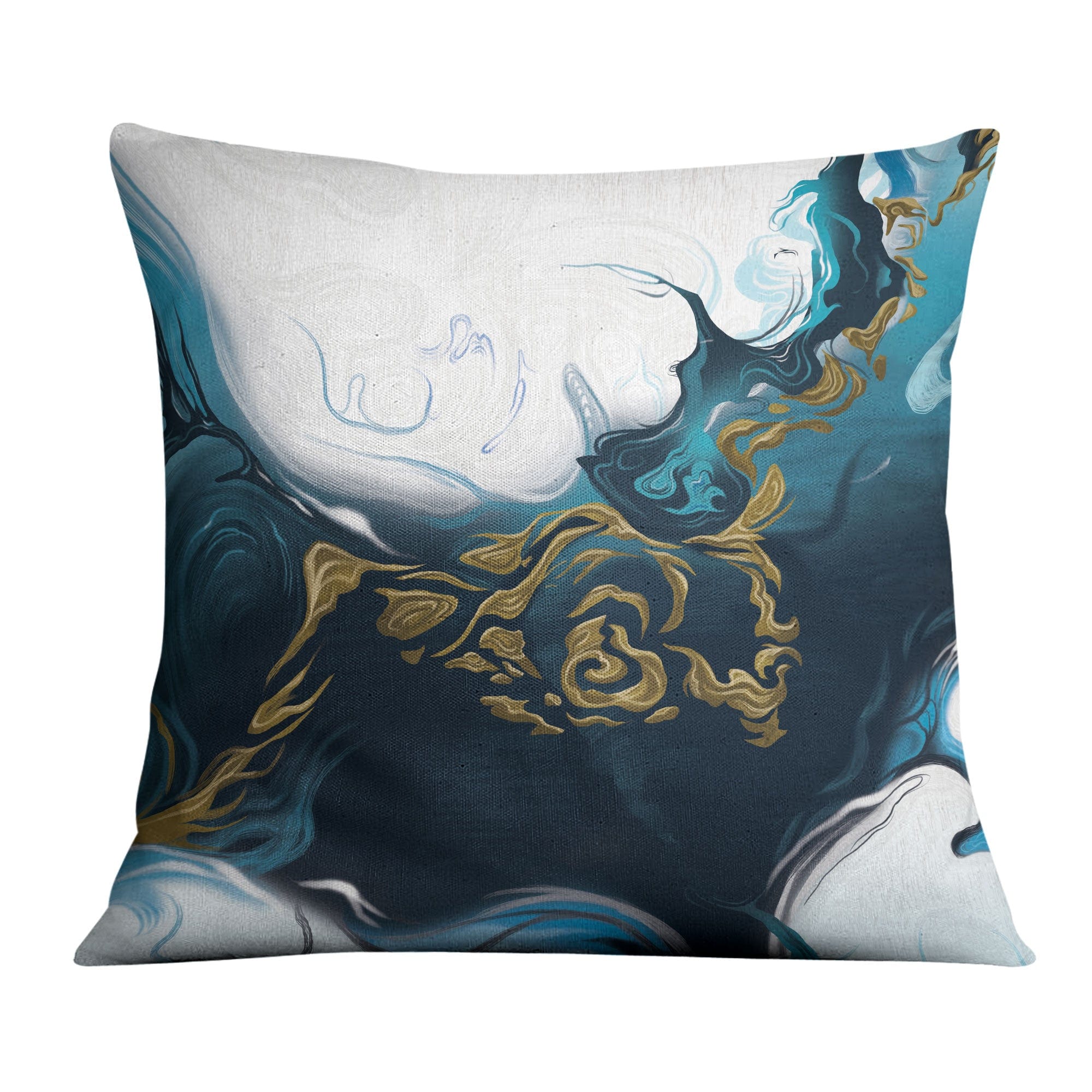 Nordic River B Cushion Cushion Cushion Square Clock Canvas