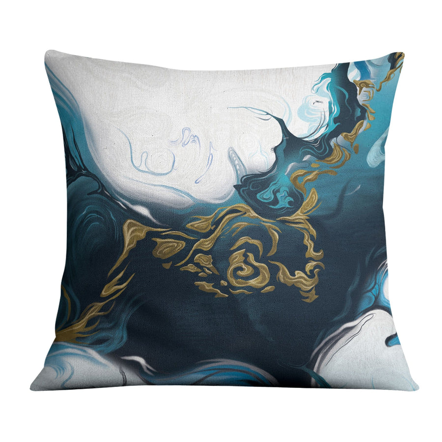 Nordic River B Cushion Cushion Cushion Square Clock Canvas