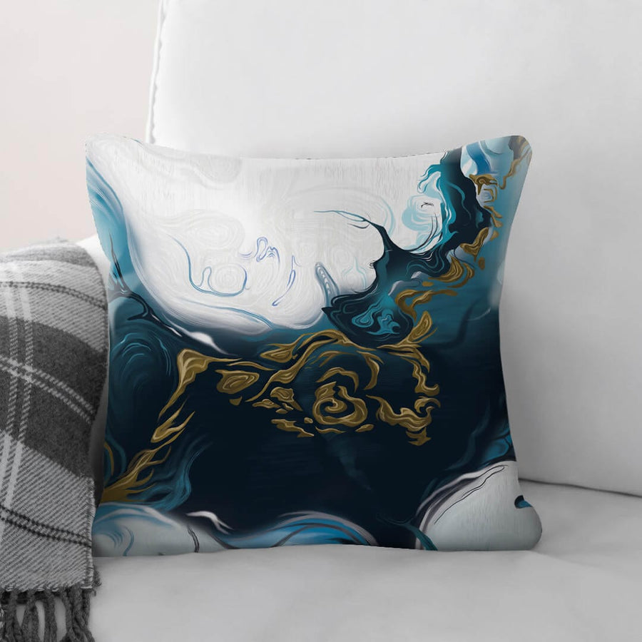 Nordic River B Cushion Cushion Cushion Square Clock Canvas