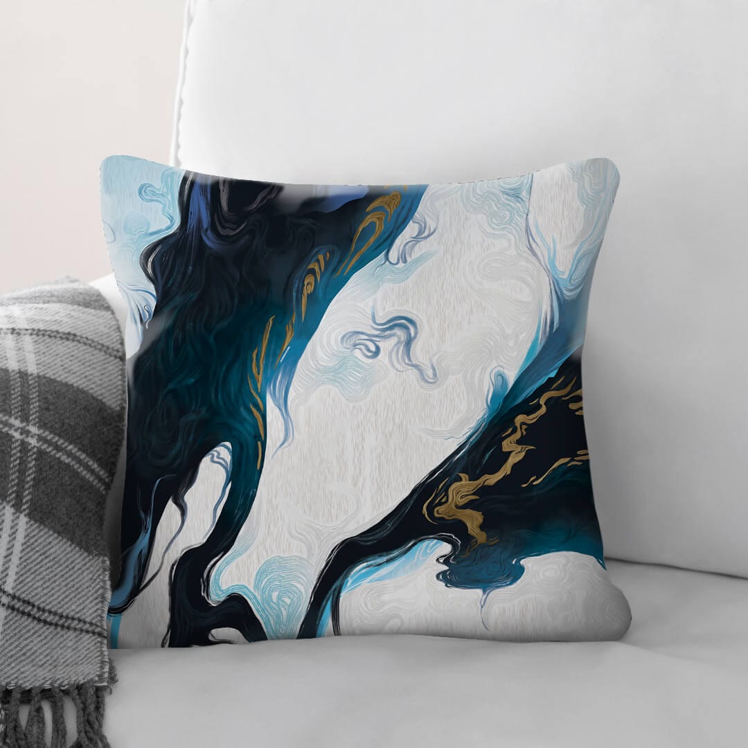 Nordic River C Cushion Cushion Cushion Square Clock Canvas