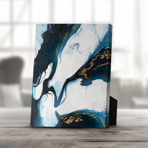 Nordic River C Desktop Canvas Desktop Canvas 20 x 25cm Clock Canvas