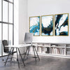 Nordic River Canvas Art Clock Canvas