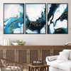 Nordic River Canvas Art Clock Canvas