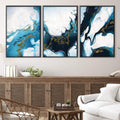 Nordic River Canvas Art Clock Canvas