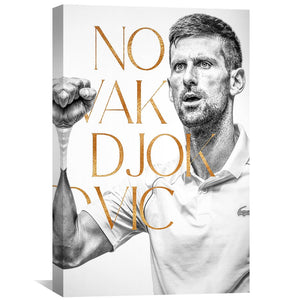 Novak Djokovic Canvas Art Clock Canvas