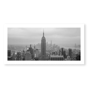 NYC Skyline Print Art Clock Canvas