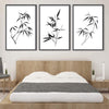 Obsidian Leaf Canvas Art Clock Canvas