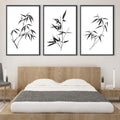 Obsidian Leaf Canvas Art Clock Canvas