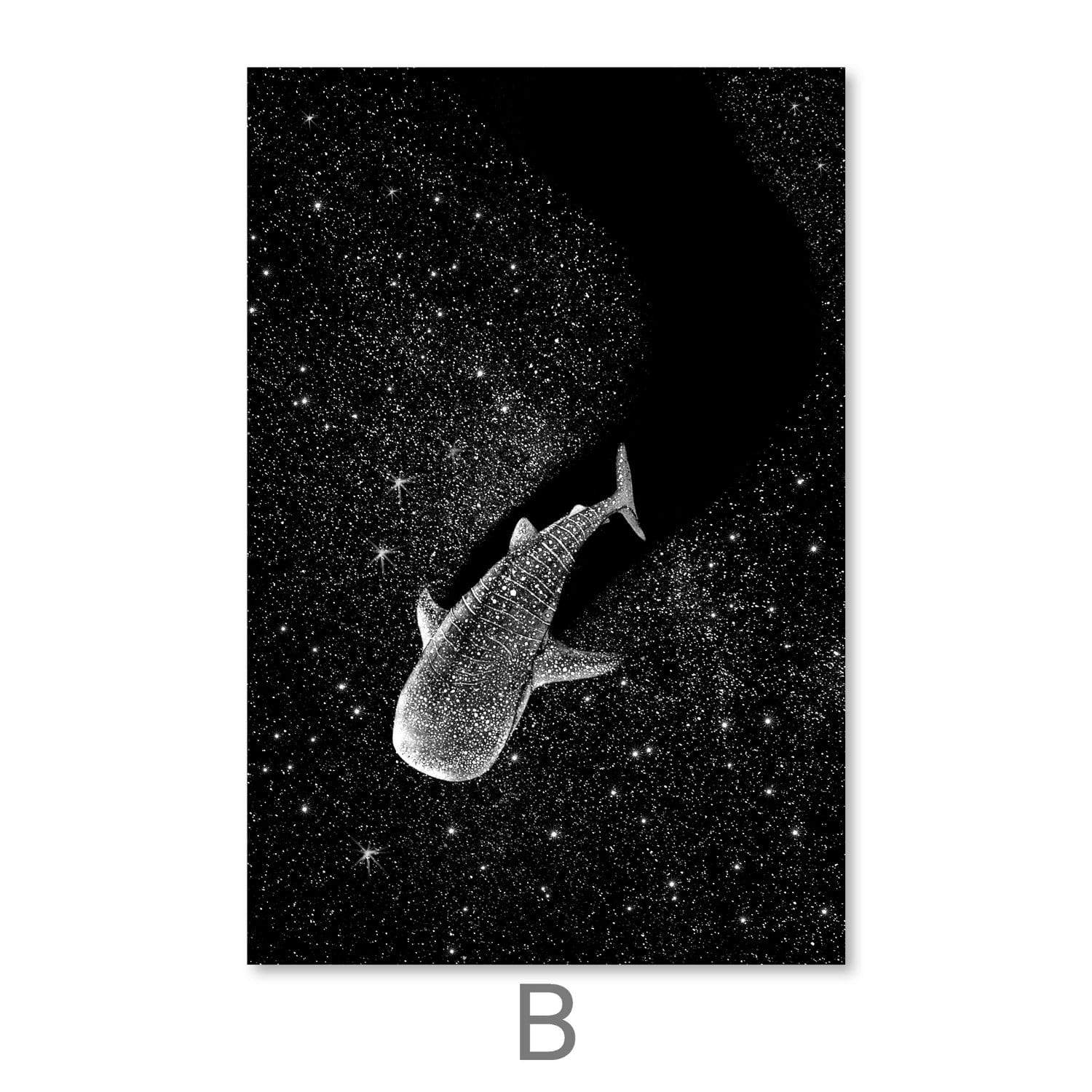 Ocean Constellation Canvas Art B / 30 x 45cm / Unframed Canvas Print Clock Canvas