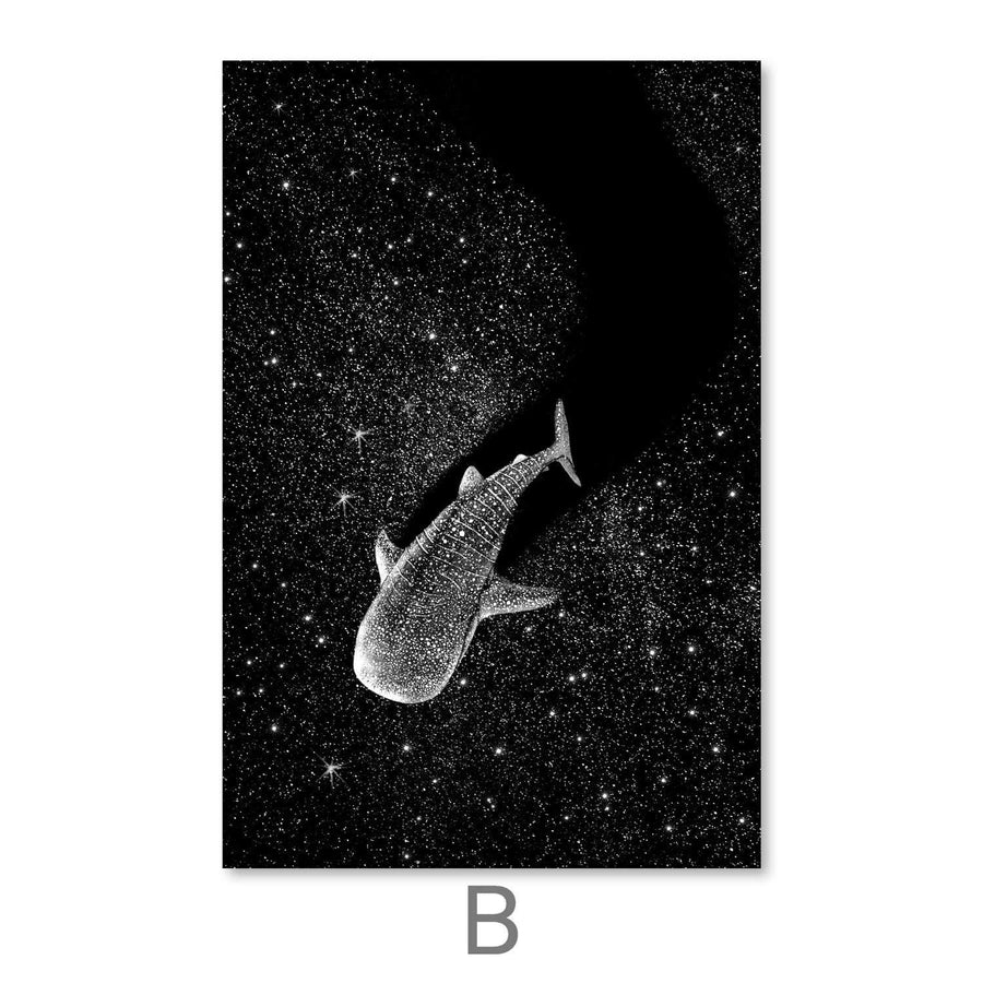 Ocean Constellation Canvas Art B / 30 x 45cm / Unframed Canvas Print Clock Canvas