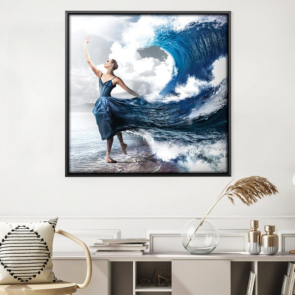Ocean Dress Canvas Art 30 x 30cm / Unframed Canvas Print Clock Canvas