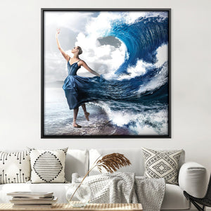Ocean Dress Canvas Art Clock Canvas
