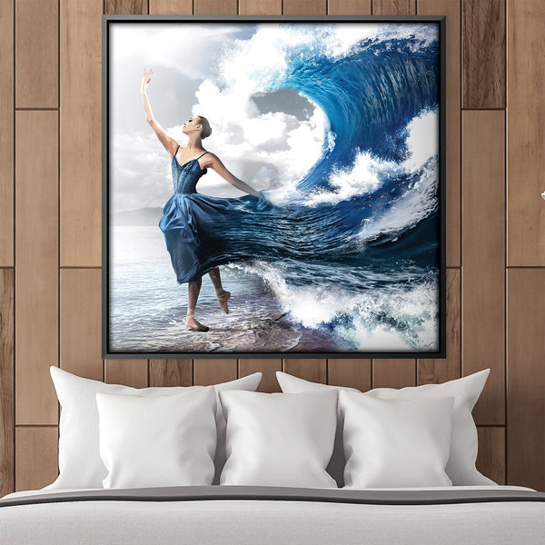 Ocean Dress Canvas Art Clock Canvas