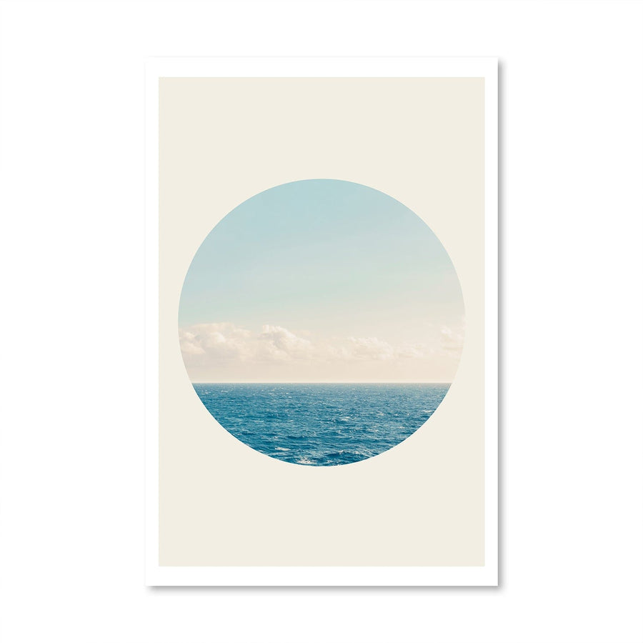 Ocean Horizon Canvas Art Clock Canvas