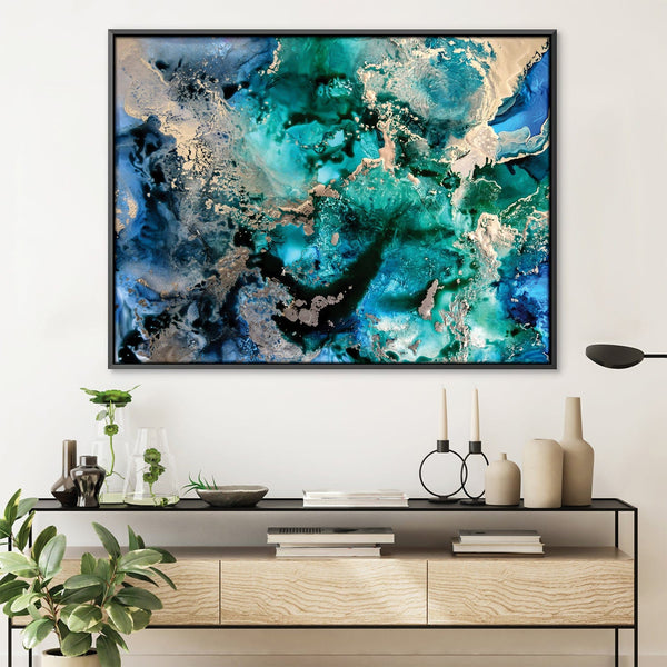 Ocean in A Minor Canvas Art 45 x 30cm / Unframed Canvas Print Clock Canvas