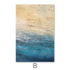 Ocean Shore Canvas Art B / 40 x 50cm / No Board - Canvas Print Only Clock Canvas