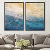 Ocean Shore Canvas Art Clock Canvas