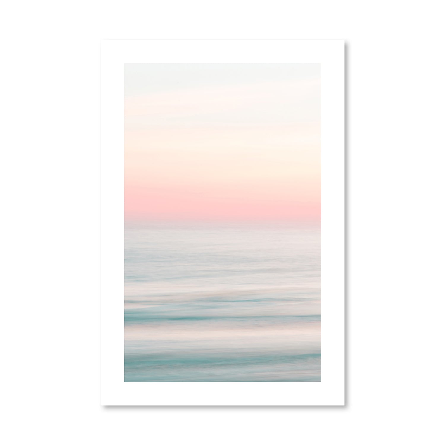 Ocean Summer Print Art Clock Canvas