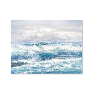 Ocean Waves Oil Painting Oil Clock Canvas