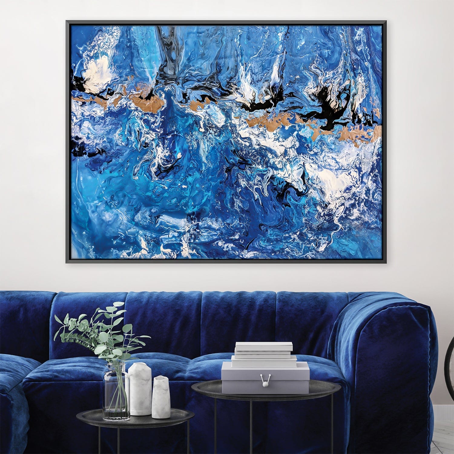 Oceanic Granite Canvas Art 45 x 30cm / Unframed Canvas Print Clock Canvas