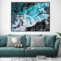 Oceanic Harmonies Canvas Art 45 x 30cm / Unframed Canvas Print Clock Canvas