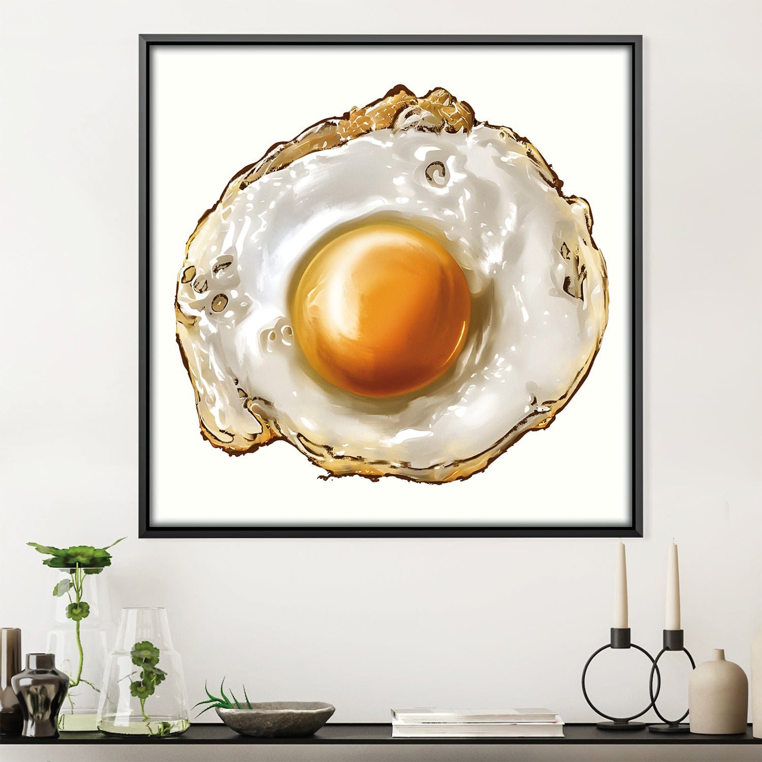 Omelette Canvas Art Clock Canvas