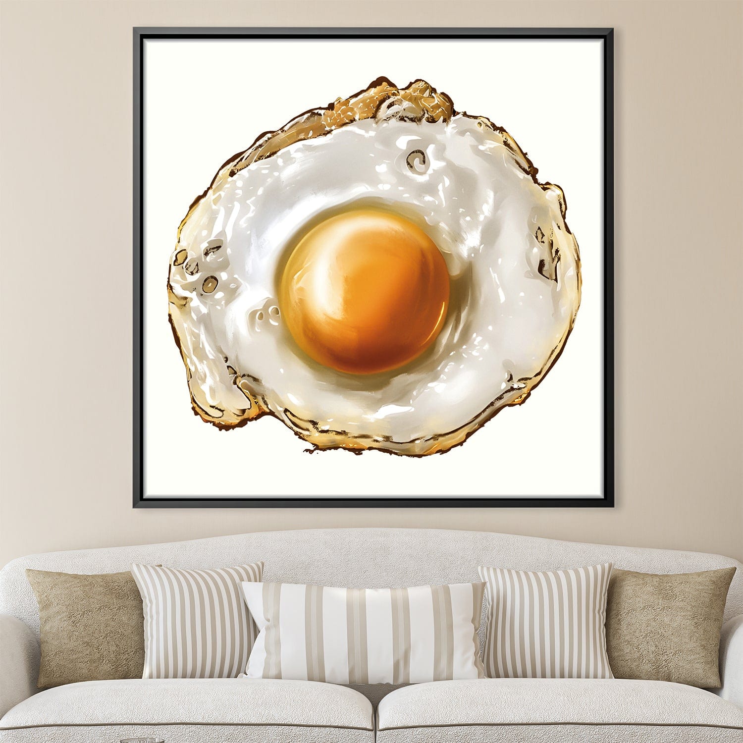 Omelette Canvas Art Clock Canvas