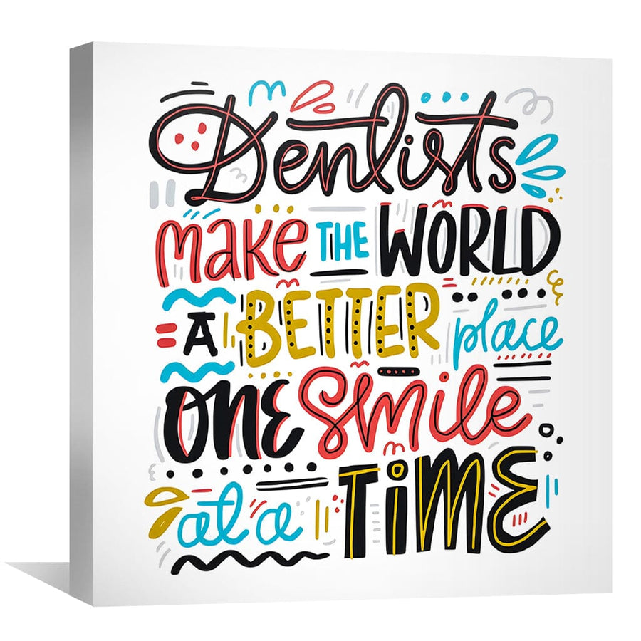 One Smile at a time Canvas Art Clock Canvas