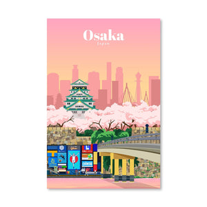 Osaka Canvas - Studio 324 Art Clock Canvas