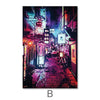Osaka Streets Canvas Art B / 40 x 50cm / No Board - Canvas Print Only Clock Canvas