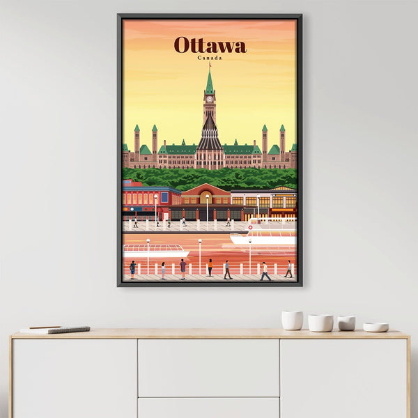 Ottawa Canvas - Studio 324 Art Clock Canvas