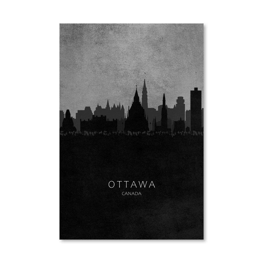 Ottawa-Skyline Canvas Art Clock Canvas