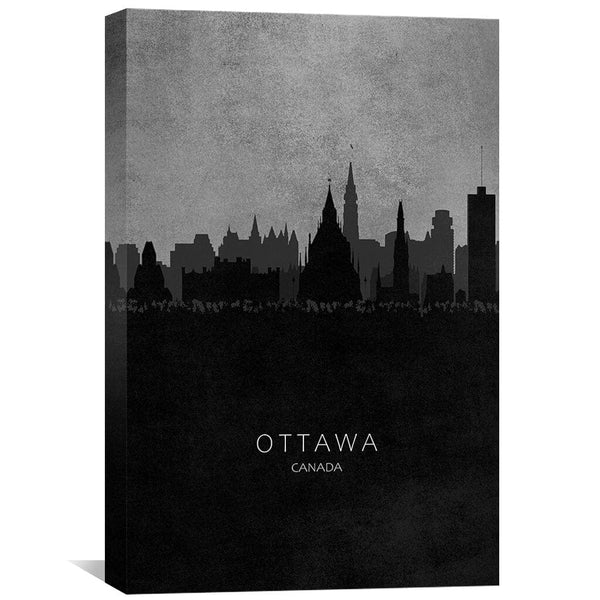 Ottawa-Skyline Canvas Art 30 x 45cm / Unframed Canvas Print Clock Canvas