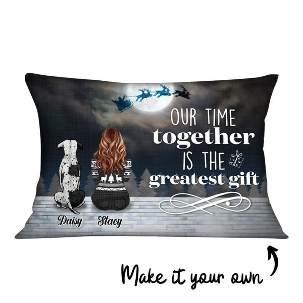 Our Time Together Pet Cushion Customizer Landscape Cushion / Polyester Linen / 48 x 33cm Clock Canvas