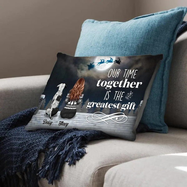 Our Time Together Pet Cushion Customizer Landscape Cushion / Polyester Linen / 48 x 33cm Clock Canvas