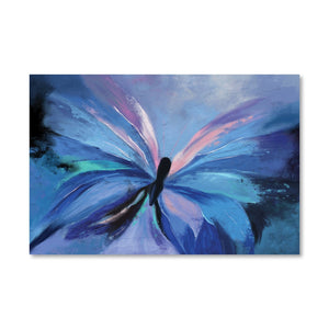 Out Of The Paint Butterfly Canvas Art Clock Canvas