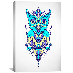 Owl Canvas Art Clock Canvas