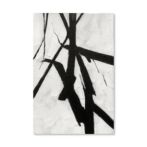 Painted Branch Oil Painting Oil Clock Canvas