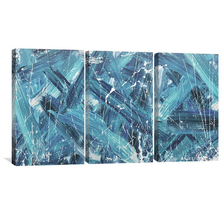 Painted Emotion Canvas Art Set of 3 / 30 x 45cm / Unframed Canvas Print Clock Canvas