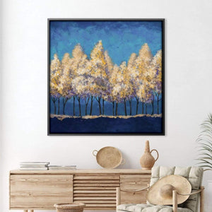 Painted Forest Canvas Art Clock Canvas