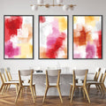 Painted Shades of Color Canvas Art Clock Canvas
