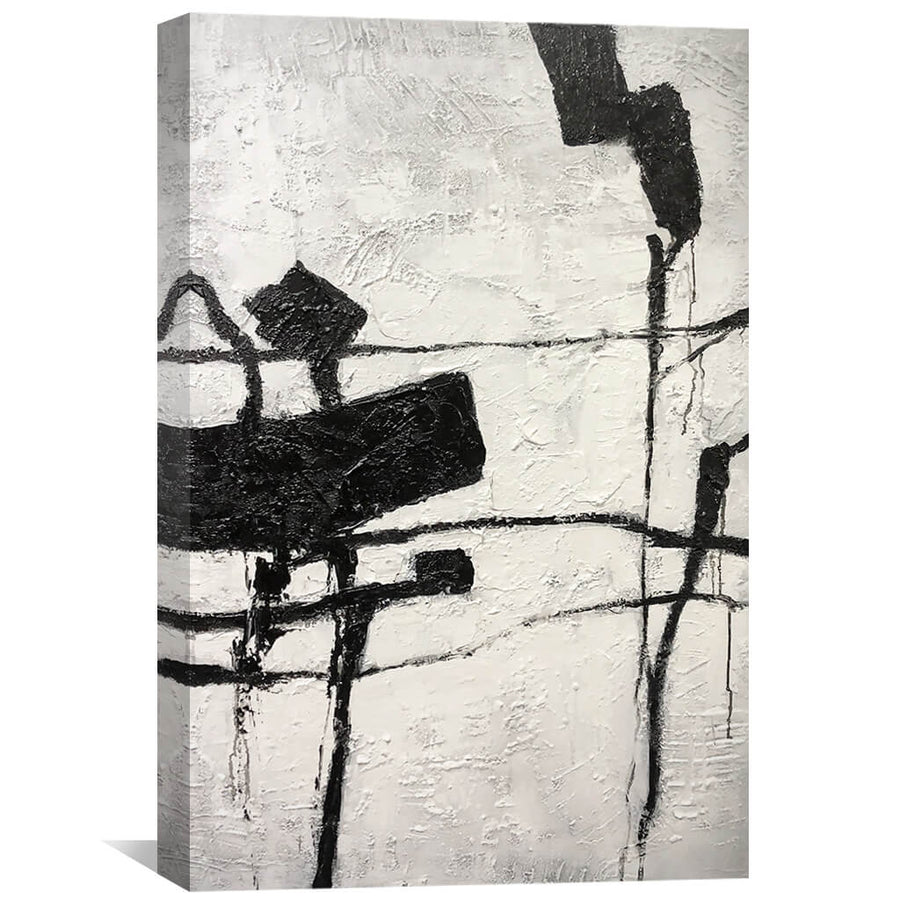 Painted Tranquility Oil Painting Oil Clock Canvas